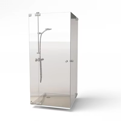 Contemporary Shower Sauna Design With Glass Door Steam Function And Shower Head 3d model