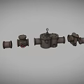 Sturdy Cast Iron Hardware Tools Featuring Pipe Elbows Tees And Flange Fittings