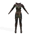 Archer Warrior Costume Clothes Warrior Costume Armor Ancient Clothes Costume suit 3d model