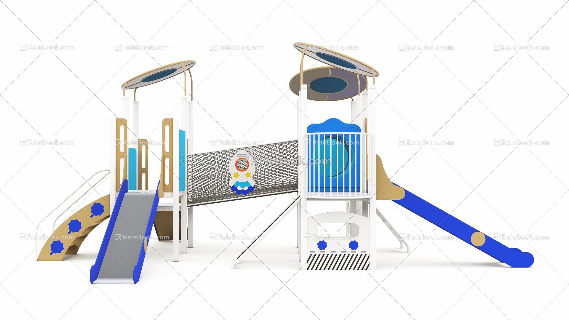 PE little doctor amusement equipment 3d model