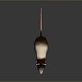 3D Rendered Rat Character With White And Brown Fur And Pink Ears