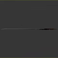 Unique Decorative Sword Weapon With Blue Blade And Red Hilt Design