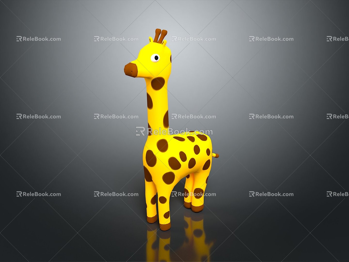 Giraffe Low Model Giraffe African Animal Toy Giraffe Muppet Toy Animal Cartoon Giraffe 3d model