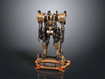 Advanced Intelligent Robot With Mechanical Armor And Heavy Duty Structure 3d model
