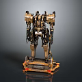 Mech Warrior Mech Soldier Machine Battlearm Mechanical Battlearm Machine Fighter Robot 3d model