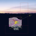 Aerial Planning of Modern Architectural Complex With Green Landscape And Curved Structures