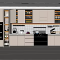 Modern Kitchen Interior With Island Counter Cabinets Appliances And Sleek Design