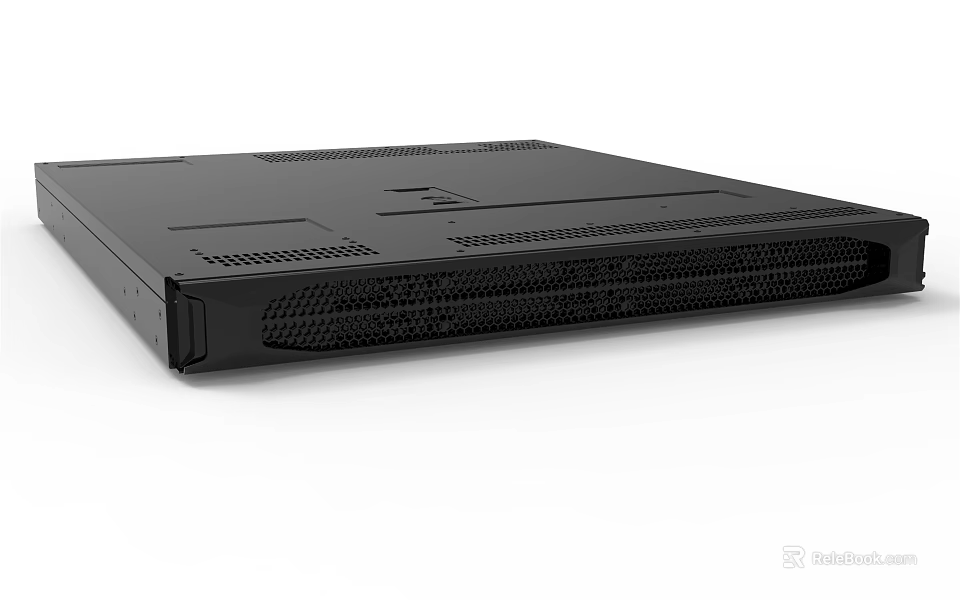 Sleek Black Home Audio Speaker Featuring Rectangular Mesh Grille Design And Modern Look 3d model 