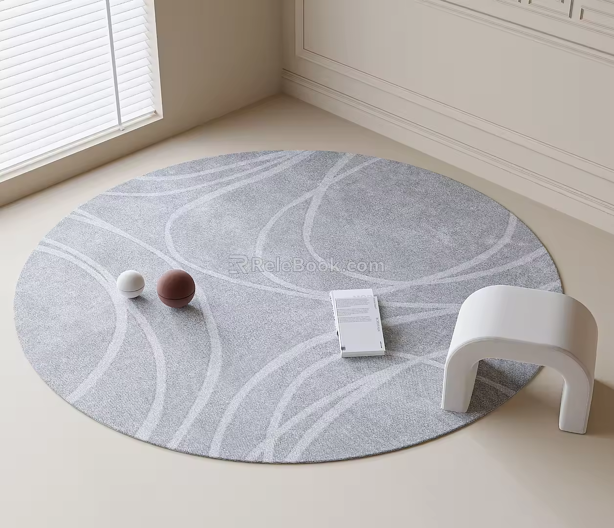 Round carpet 3d model