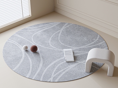 Round carpet model