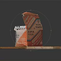 Open Paper Box Containing Colorful Chalks Placed On Wooden Board For Daily Use