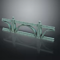 Architectural Stone Balustrade Design Featuring Arched Patterns And Decorative Stone Elements