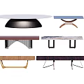 Stylish Diverse Dining Tables With Different Shapes Materials And Leg Designs