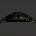 Futuristic Sleek Spaceship Model With Metallic Surface Streamlined Design And Detailed Texture