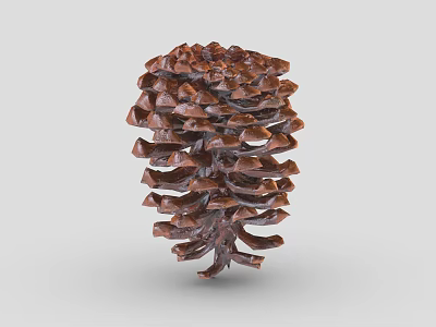 Fresh Ripe Pineapple Fruit With Juicy Sweet Flesh And Spiky Exterior 3d model