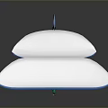 Blue and White Aerospace Model Aircraft with Wing Structure for Space Exploration