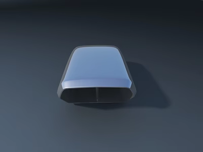 Car Roof Streamlined Component With Metallic Finish And Modern Design 3d model
