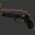 High Quality Modern Metallic Handgun With Black Grip And Tactical Sight Design