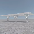 Modern Pergola Designs With Geometric Curved Shapes Grass And Various Materials