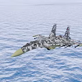 Su-37 fighter SU37 3d model