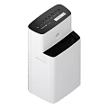 Modern White CRONY Air Purifier With Indicator Light And Mesh Filter Panel 3d model