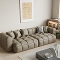 Leather two-seat sofa Leather two-seat sofa 3d model