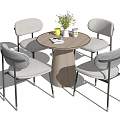 Modern leisure table and chair combination negotiation table and chair leisure table and chair coffee table and chair 3d model