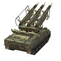 Air defense missile Soviet Union 2K12 SA6 air defense gun air defense vehicle air defense tank face number low model simple model game sub-era film and television level realism 3d model