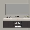 Modern Bathroom Vanity Cabinet With Mirror Countertop Open Storage For Towels Slippers Toiletries