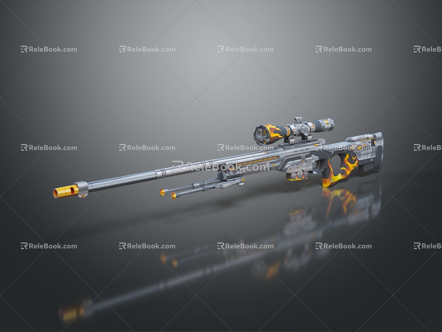 Sniper Rifle Sniper Rifle Sight Modern Weapons Hot Weapons Hot Weapons Firearms 3d model