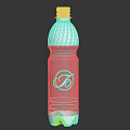 White Plastic Food Beverage Bottle With Elegant Logo Design And Sleek Shape