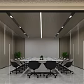 Modern Front Desk Reception Area With Marble Counter Stone Wall Accent Lighting And Potted Plant