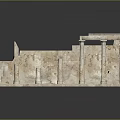 Ancient Stone Ruins Model With Columns Arches And Detailed Architectural Structure