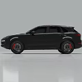 Black Porsche SUV With Sleek Exterior Design And Color Options Including Brown Gray