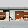 BALLY Store In Shopping Mall With Glass Front And Product Displays