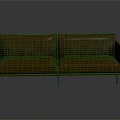 Modern Brown Two Seater Sofa With Metal Legs And Sleek Design