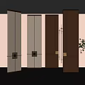 New Chinese Style Light Luxury Screen Partition 3d model