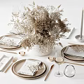 Modern Tableware Ornaments 3d model