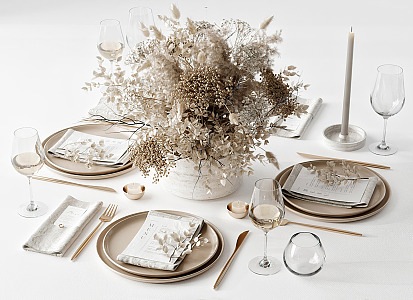 Modern Tableware Ornaments 3d model