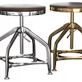 Modern Industrial Bar Stools With Metal Frames And Wooden Seats For Kitchen Use