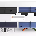 Varied Ping Pong Tables In Black And Blue With Modern Designs For Sports Use