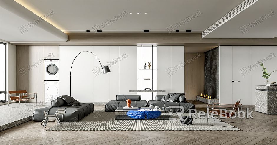 modern living room model