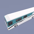 Blue and White Bus Exterior Design With Black Windows and Modern Body