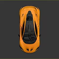 Yellow Super Sports Car With Sleek Aerodynamic Body And Black Accents Shiny Finish