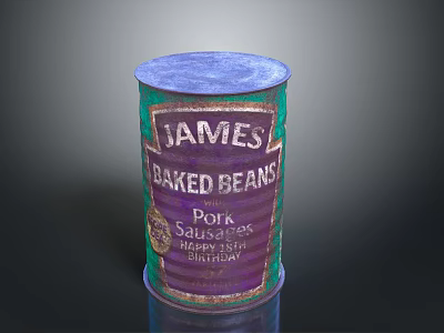 Empty cans Food cans Tin cans 3d model