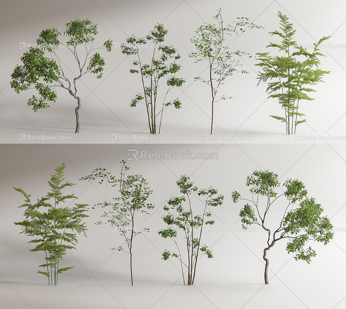 modern tree arbor landscape tree 3d model