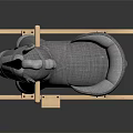 Modern Trojan Children's Trojan Rocking Chair 3d model