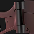 Modern Tactical Firearm With Black Design Metal Barrel And Detailed Ergonomic Stock Structure