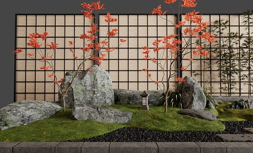 Landscape Stone Courtyard Landscape Stone Dry Landscape Garden Landscape Stone 3d model