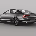 Modern Gray Volvo Sedan With Sleek Design And Alloy Wheels